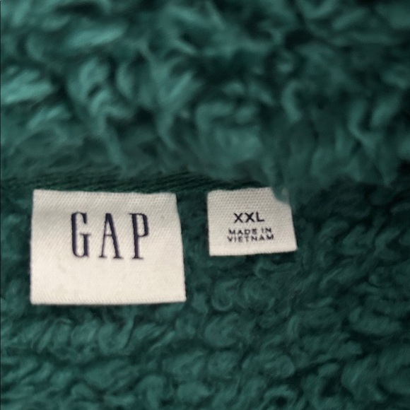 GAP Teal Sherpa Fleece XXL - Picture 2 of 6